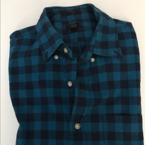 J Crew Checkered Buttondown - Picture 1 of 5